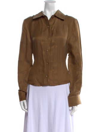 Anemos Long Sleeve Button-Up Top