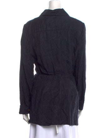 Anemos Wool Long Sleeve Button-Up Top