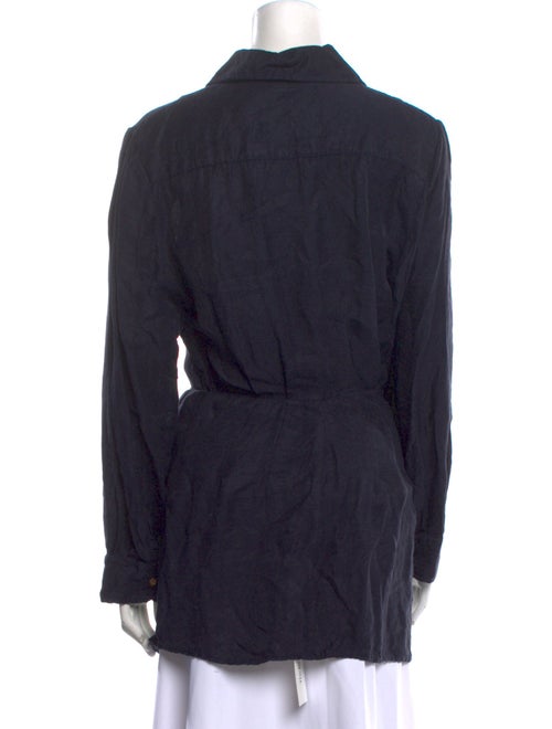 Anemos Wool Long Sleeve Button-Up Top