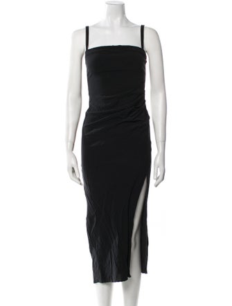 Anemos Square Neckline Midi Length Dress