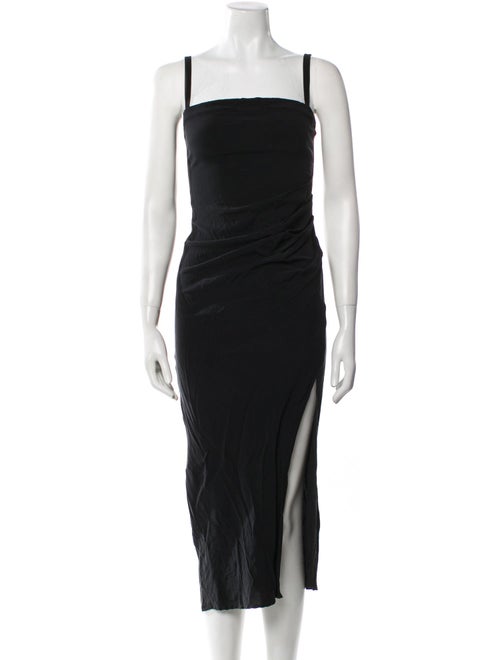 Anemos Square Neckline Midi Length Dress