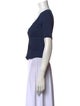 Anemos V-Neck Short Sleeve Crop Top