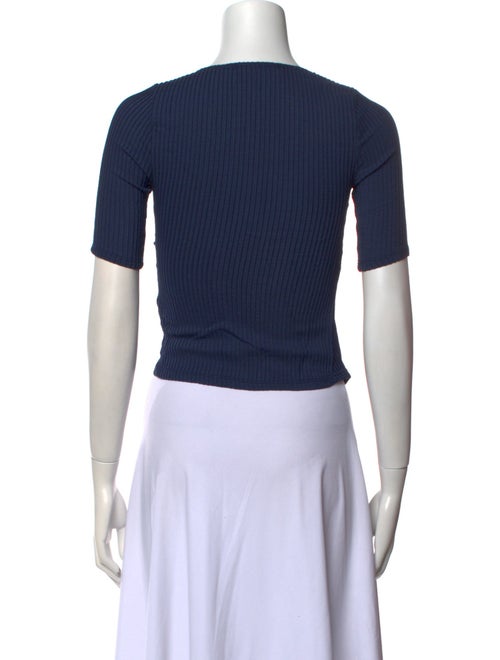 Anemos V-Neck Short Sleeve Crop Top