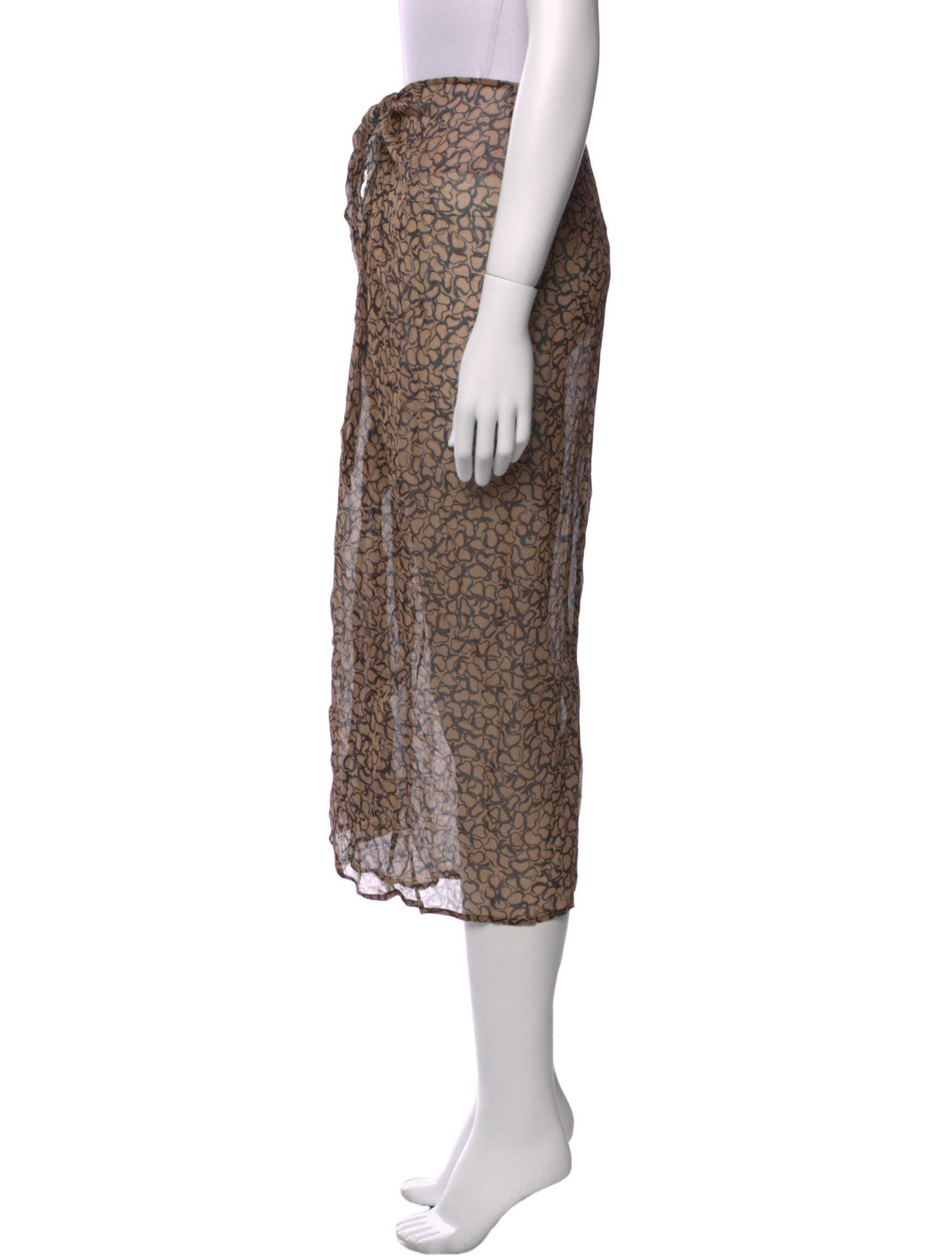 Anemos Animal Print Midi Length Skirt w/ Tags