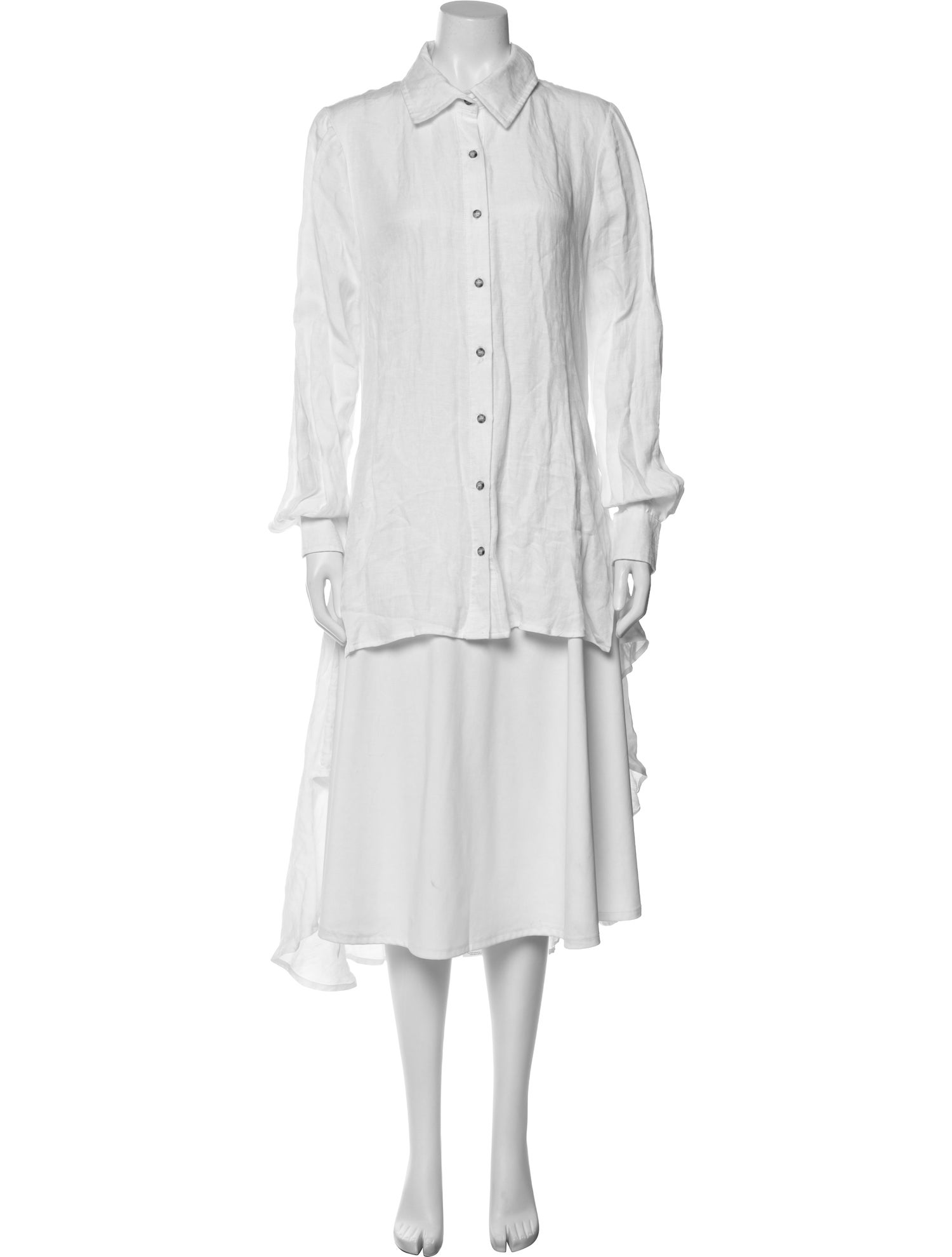 Anemos Long Sleeve Button-Up Top