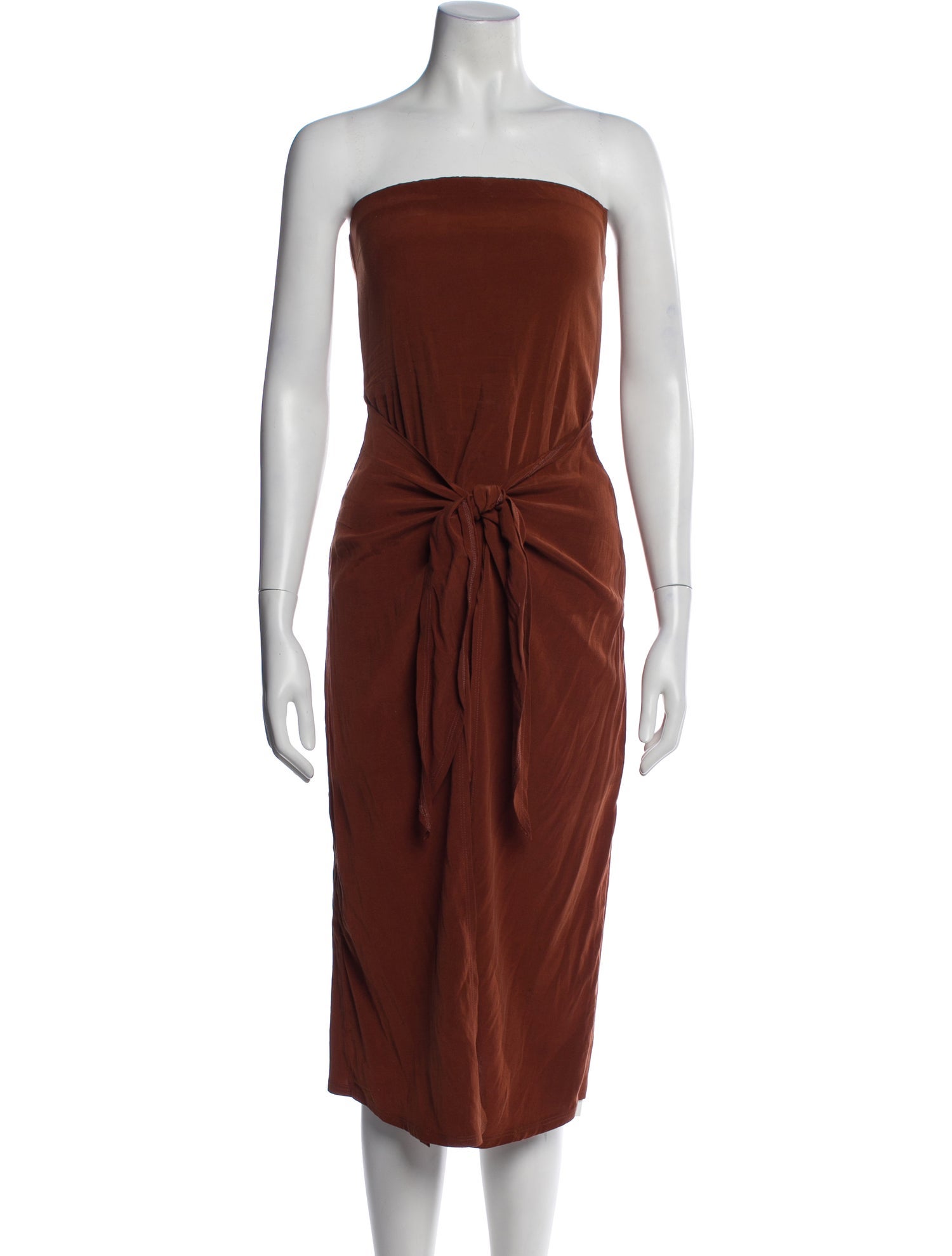 Anemos Strapless Knee-Length Dress