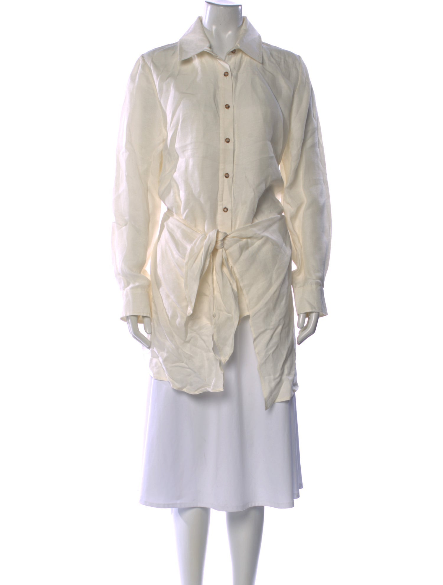 Anemos Long Sleeve Button-Up Top
