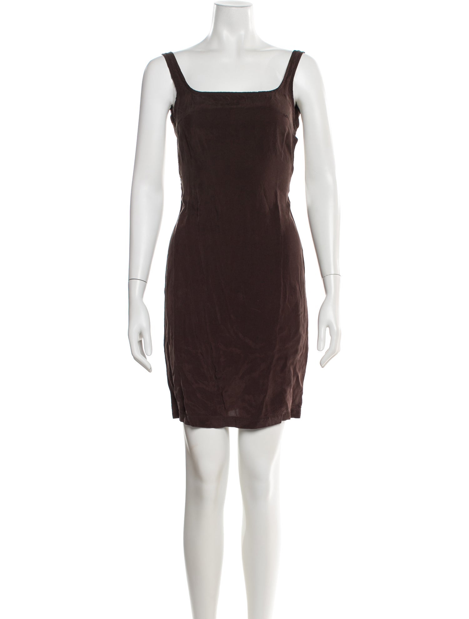 Anemos Square Neckline Knee-Length Dress