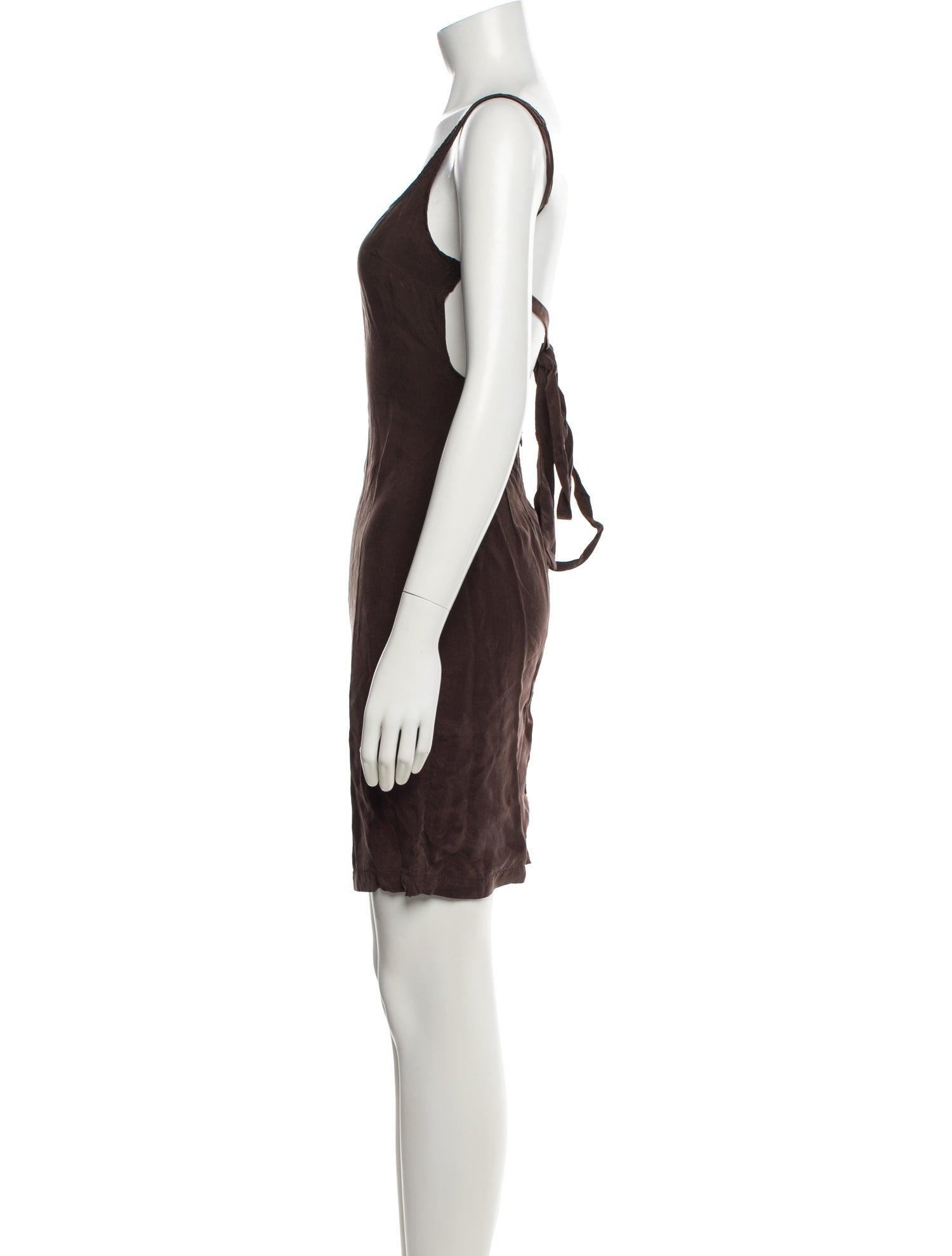 Anemos Square Neckline Knee-Length Dress