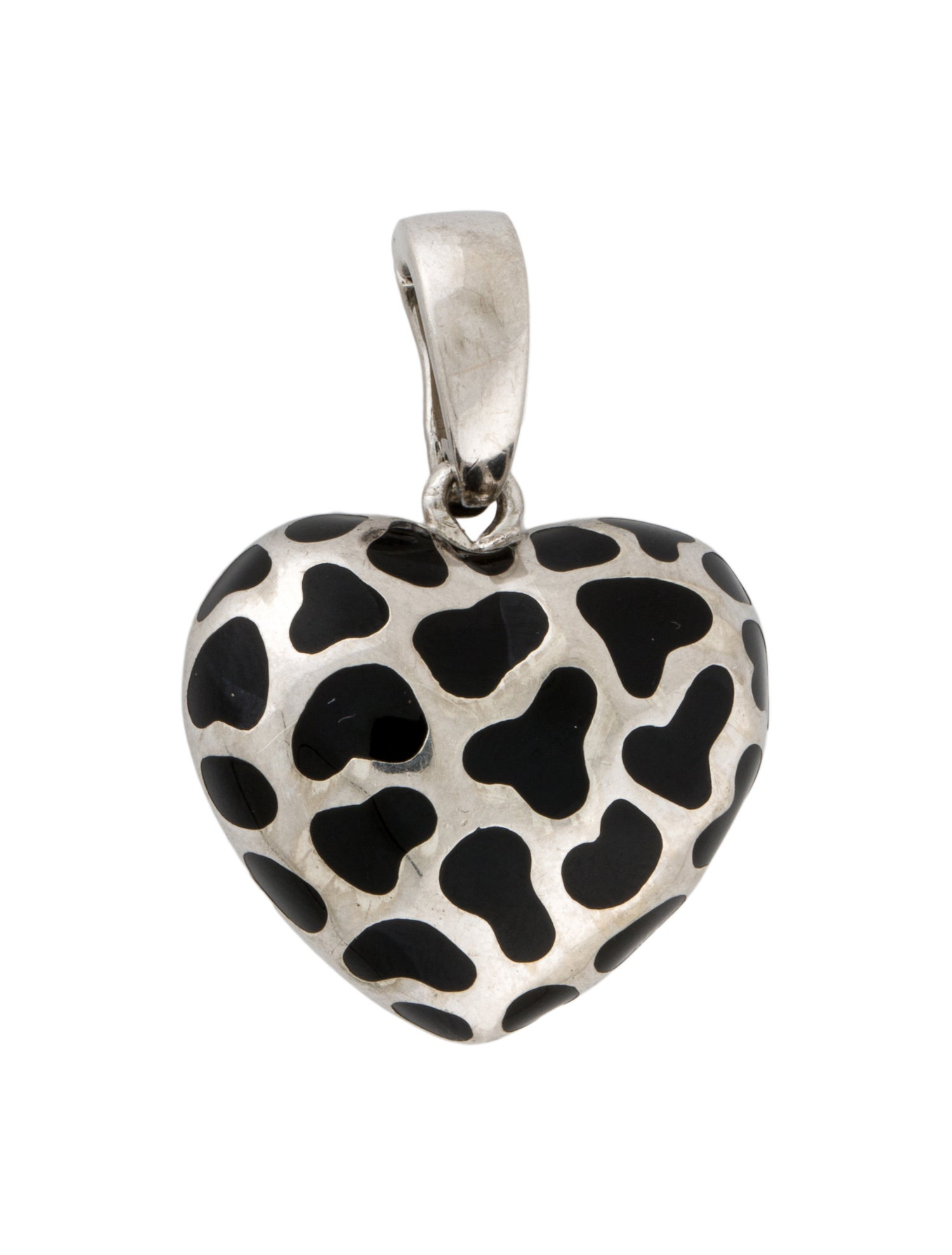 Angélique de Paris Enamel Heart Pendant