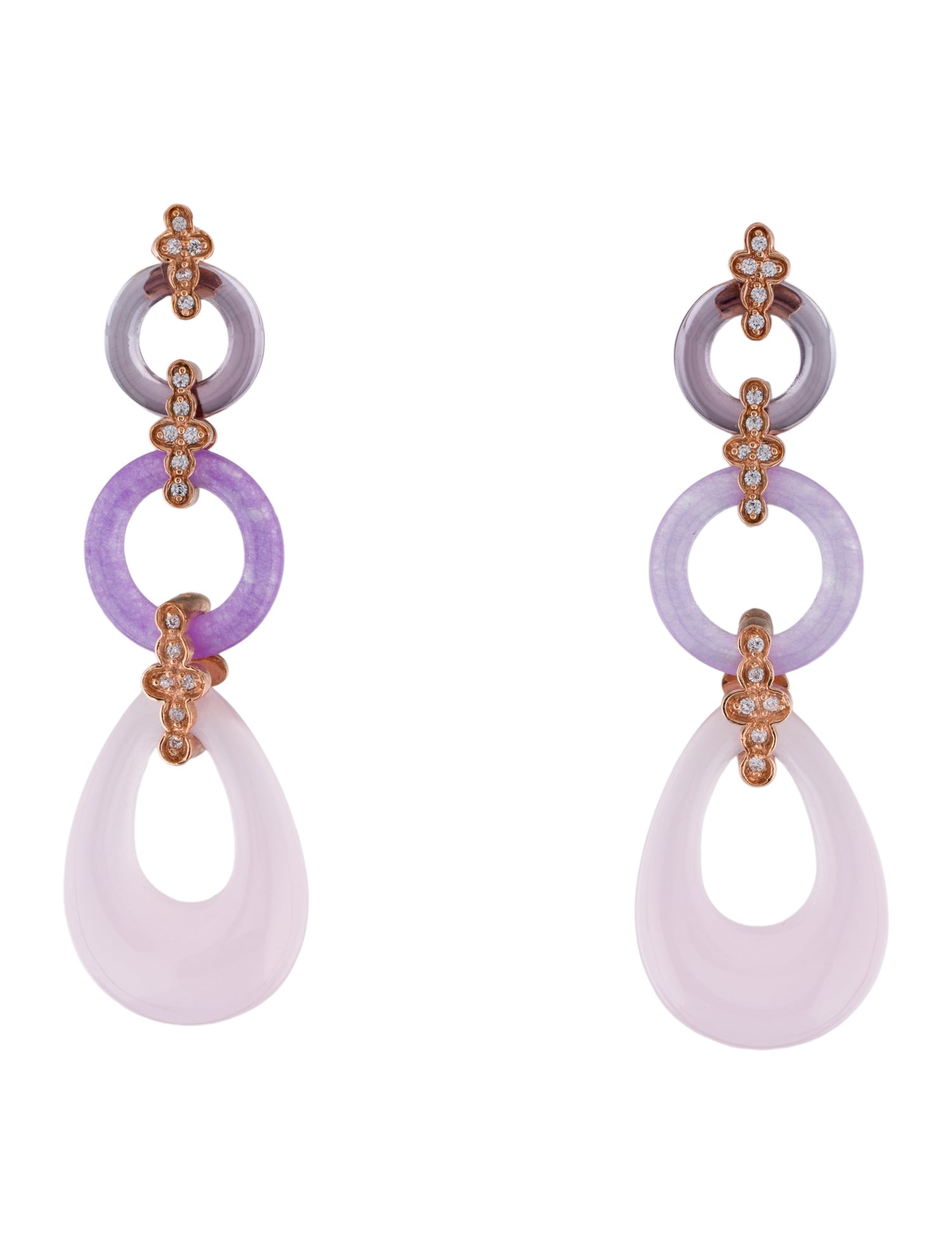 Angélique de Paris Quench Crackled Quartz Gelato Drop Earrings