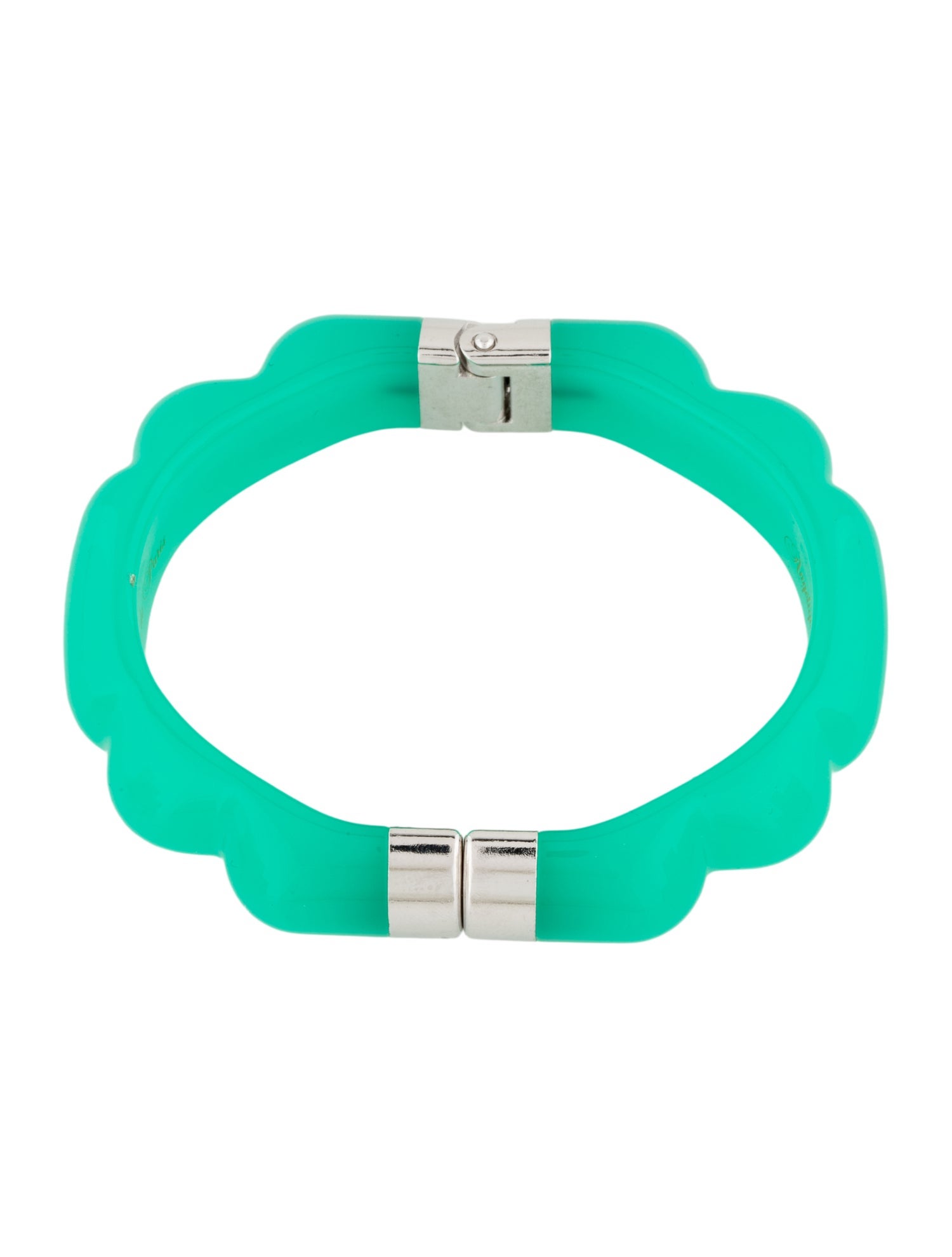 Angélique de Paris Resin Hinged Bangle Bracelet