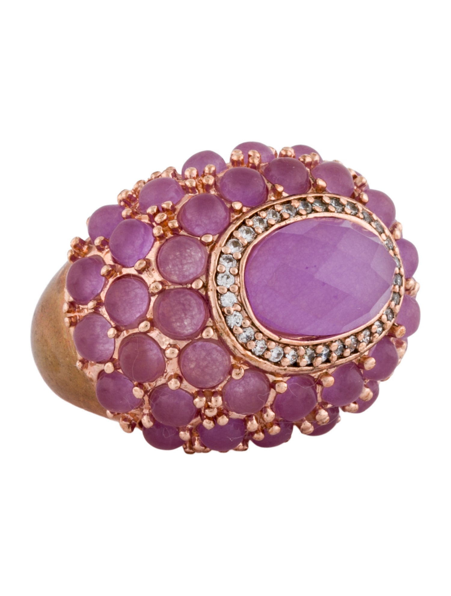 Angélique de Paris Crystal & Stone Cocktail Ring