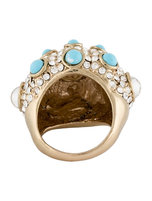 Angélique de Paris Crystal, Enamel, & Resin Cocktail Ring