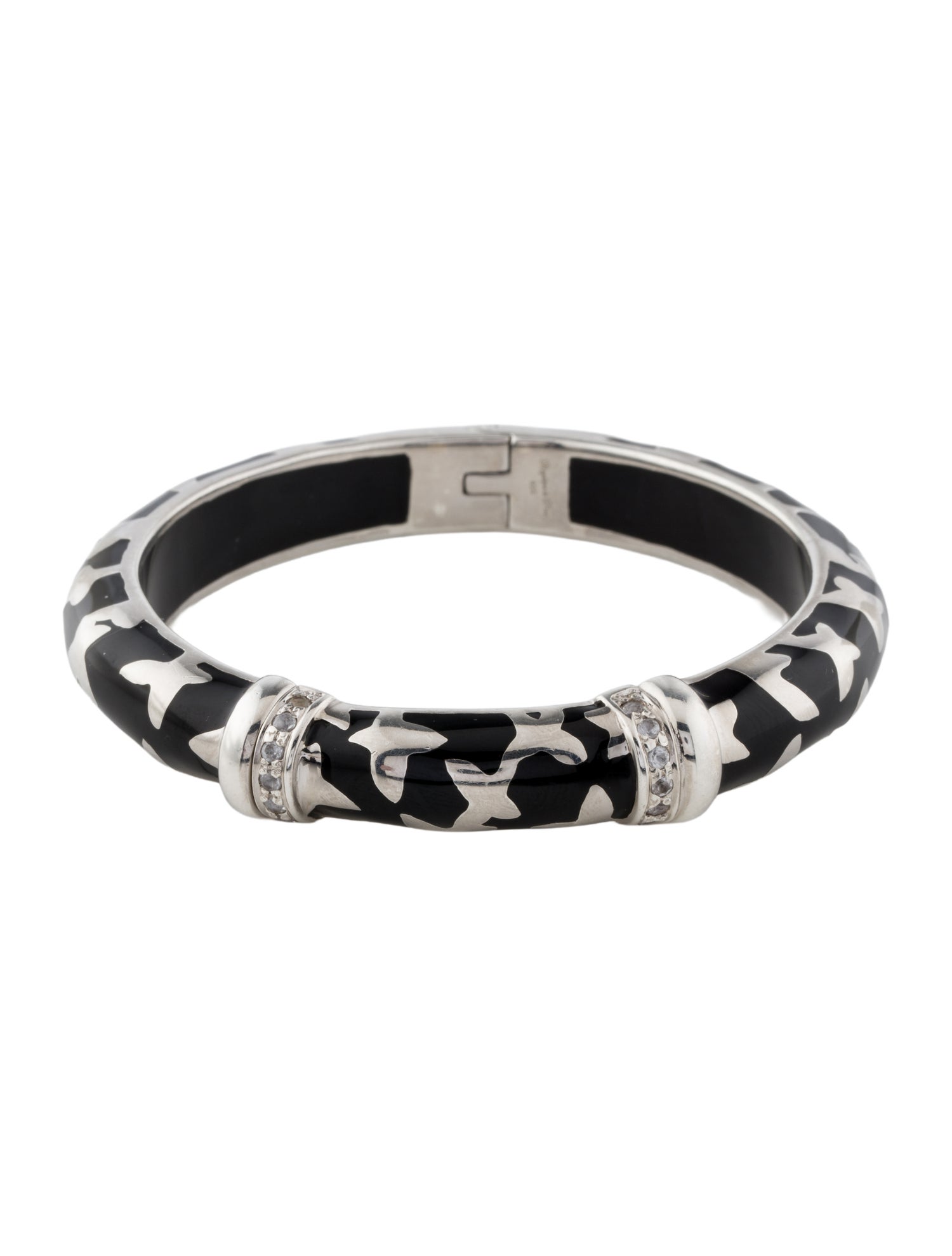 Angélique de Paris Topaz Resin Farfalle Bangle Bracelet