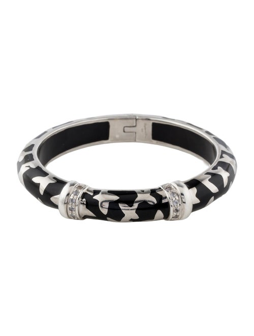 Angélique de Paris Topaz Resin Farfalle Bangle Bracelet