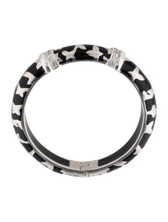 Angélique de Paris Topaz Resin Farfalle Bangle Bracelet