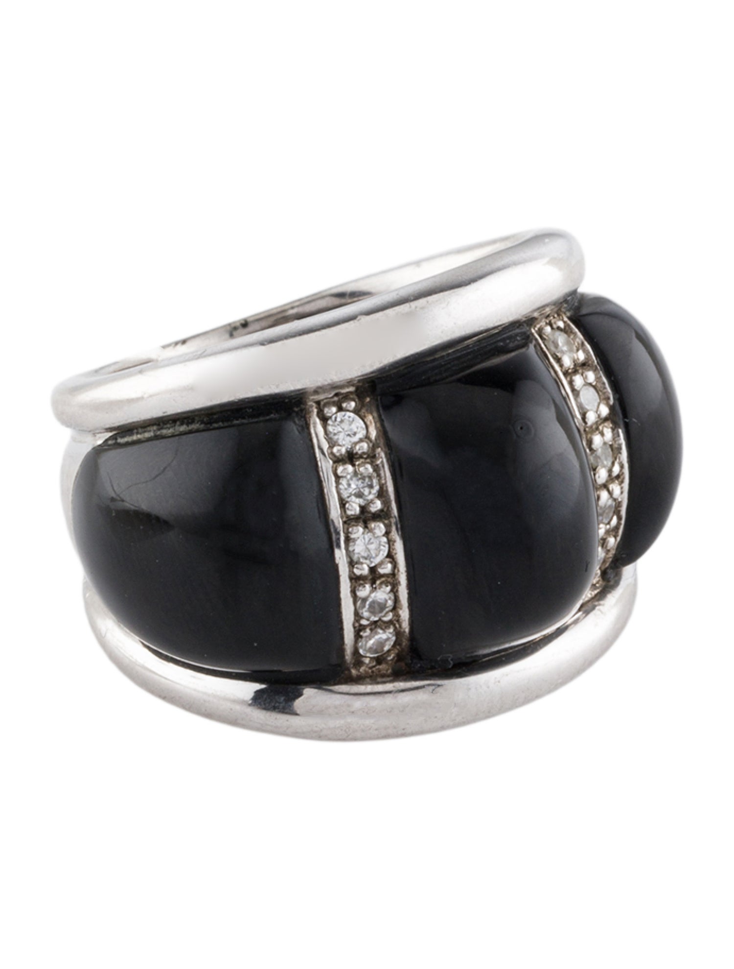 Angélique de Paris Cubic Zirconia & Resin Dome Ring