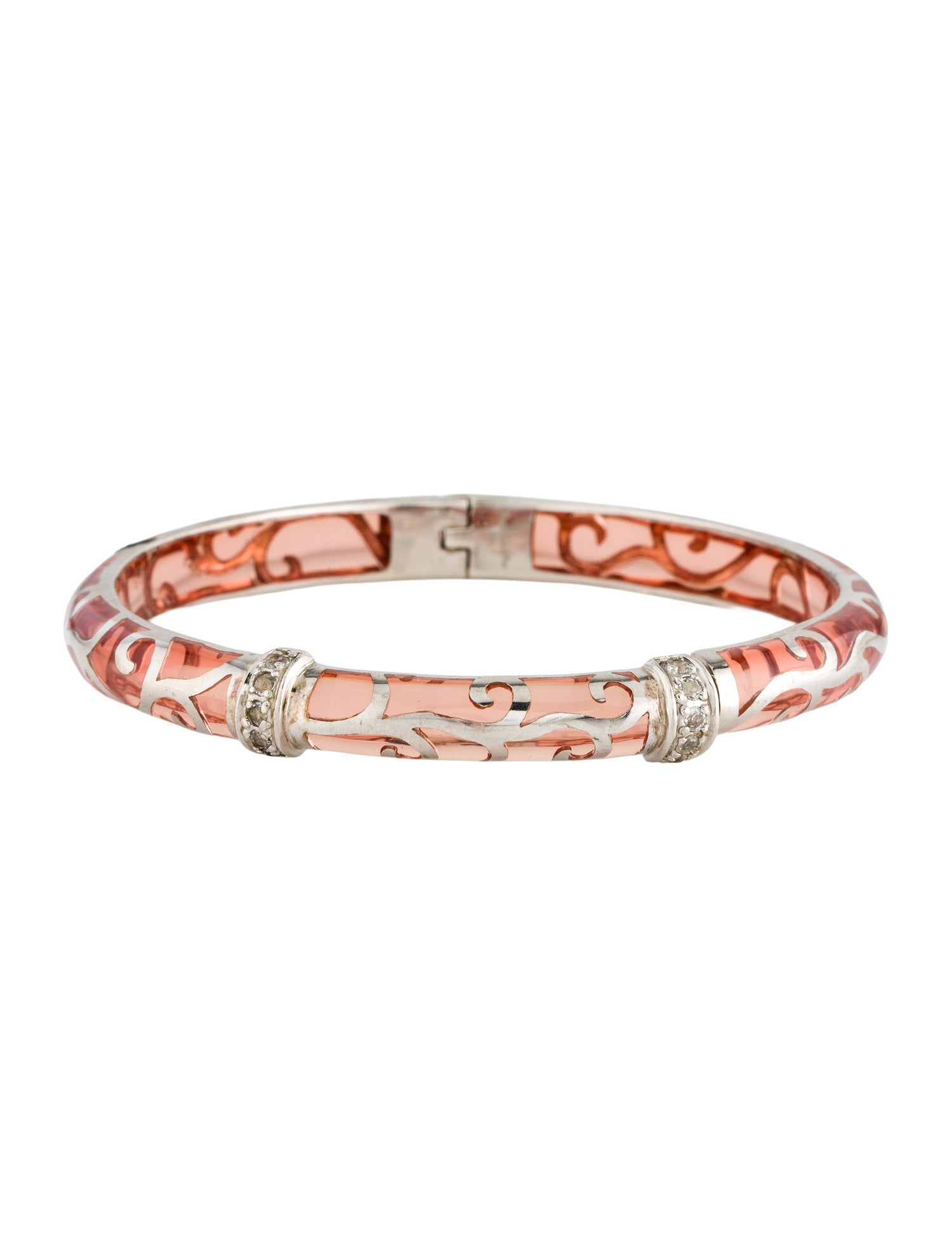 Angélique de Paris Resin & Topaz Veranda Hinged Bangle