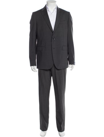 Angelo Nardelli Suiting Virgin Wool Blazer Us42, It52 | XL