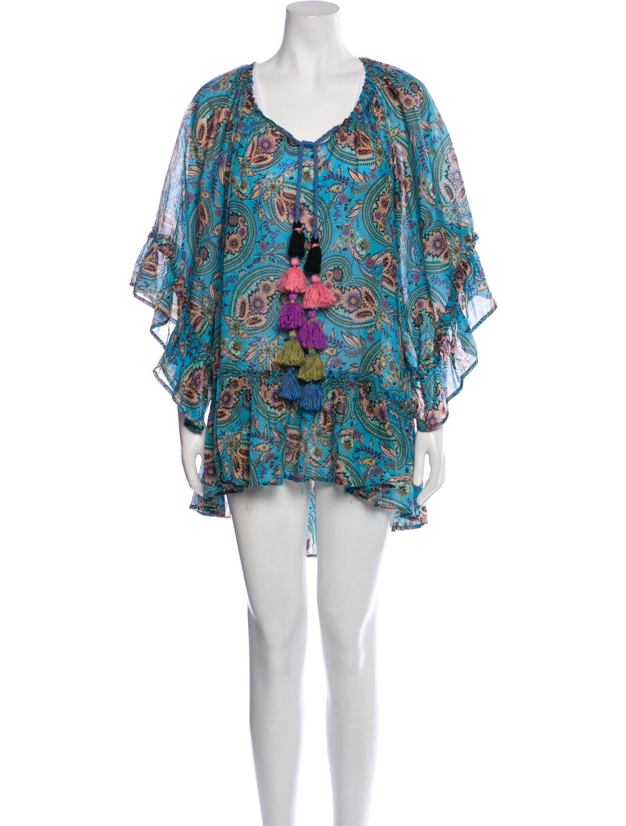 Anjuna Floral Print Mini Dress