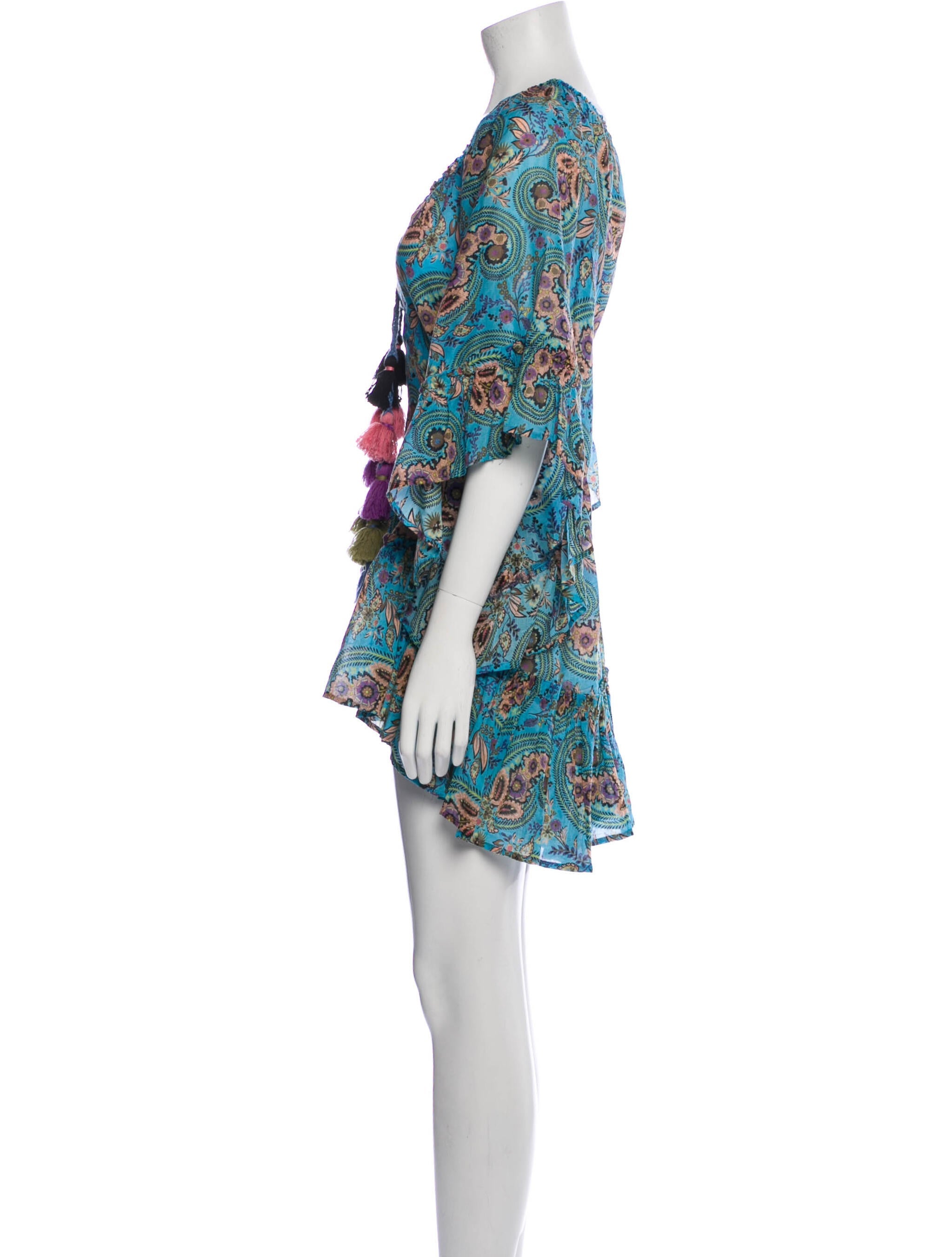 Anjuna Floral Print Mini Dress
