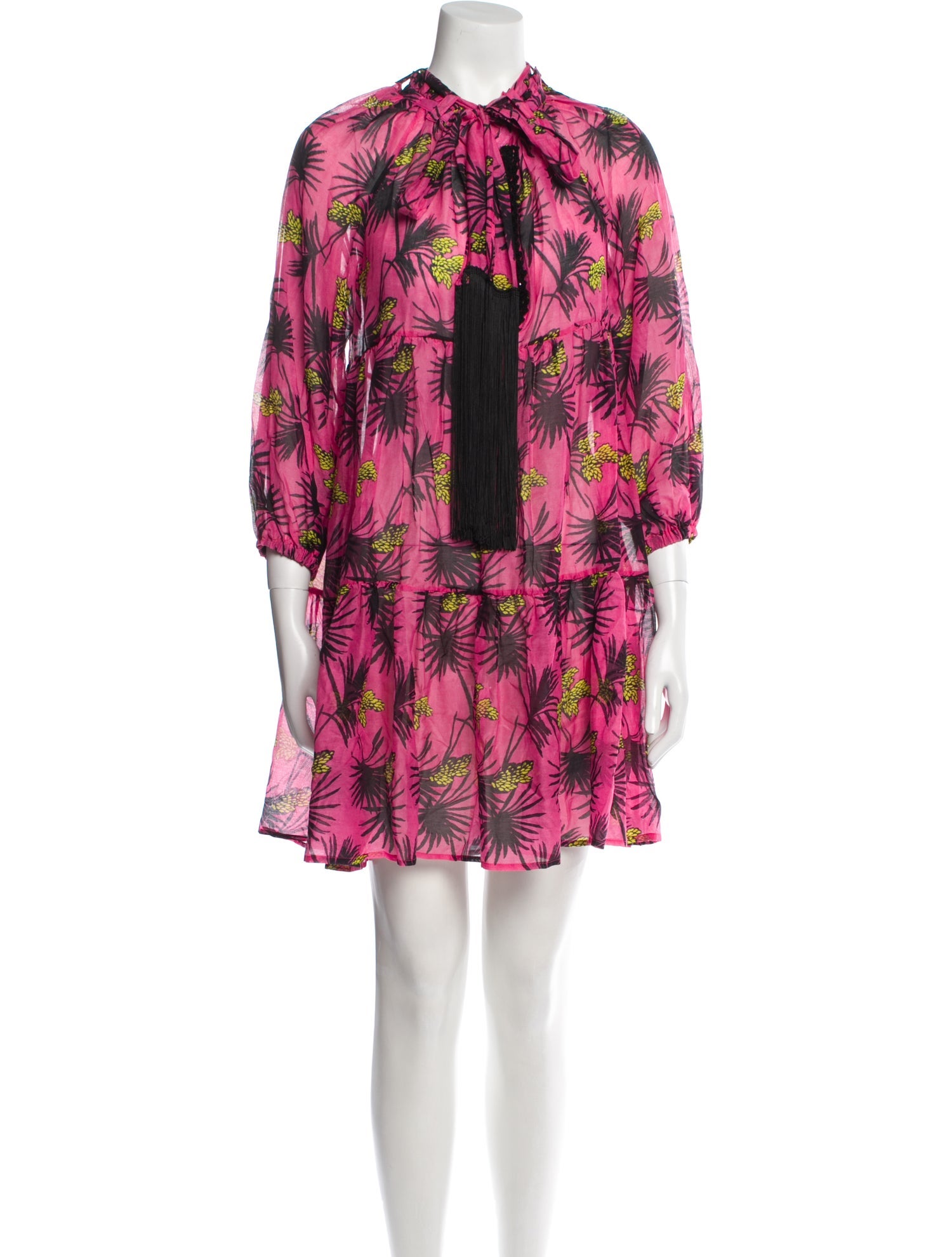 Anjuna Floral Print Mini Dress