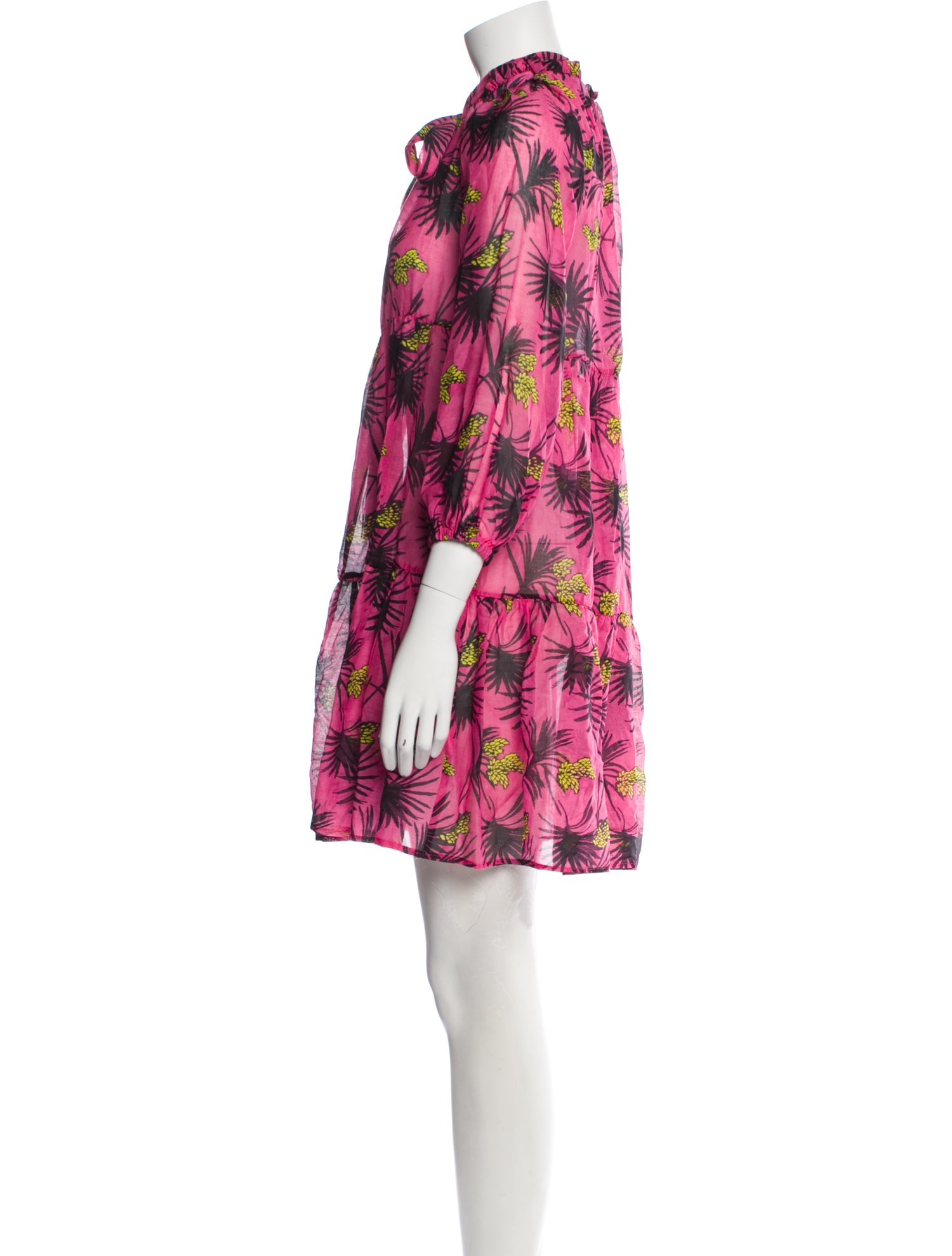 Anjuna Floral Print Mini Dress