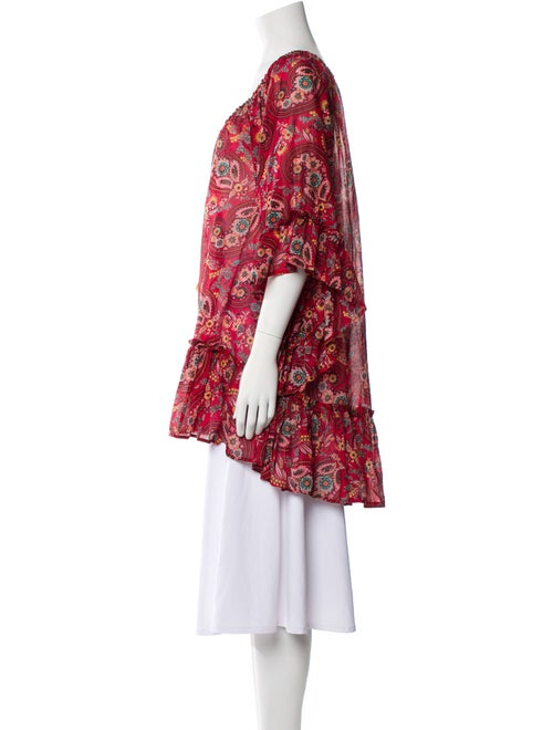 Anjuna Floral Print V-Neck Tunic