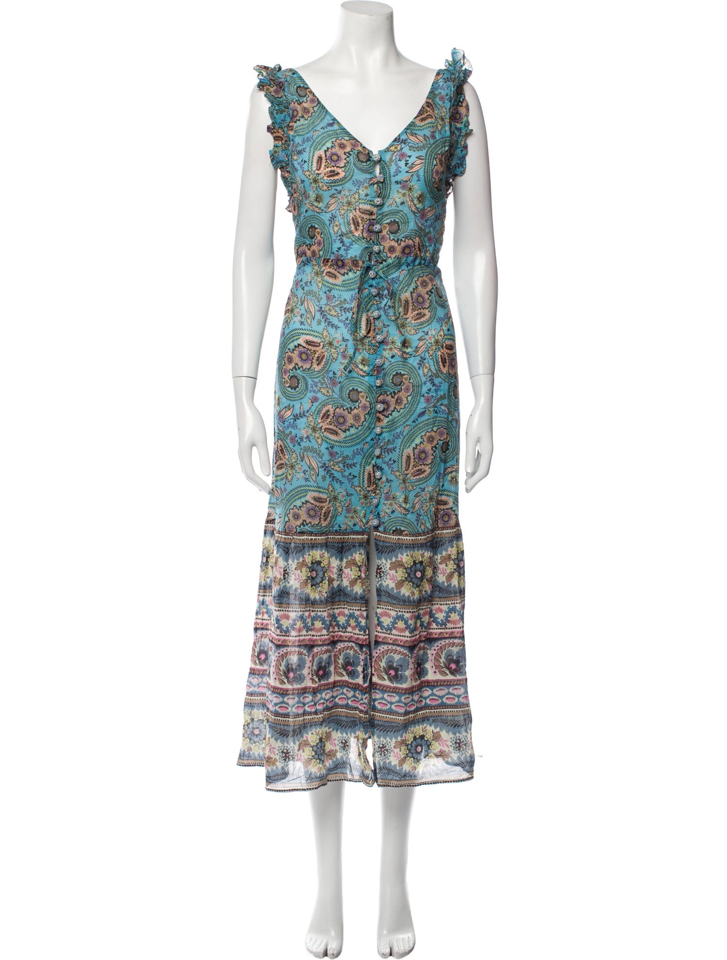 Anjuna Paisley Print Long Dress