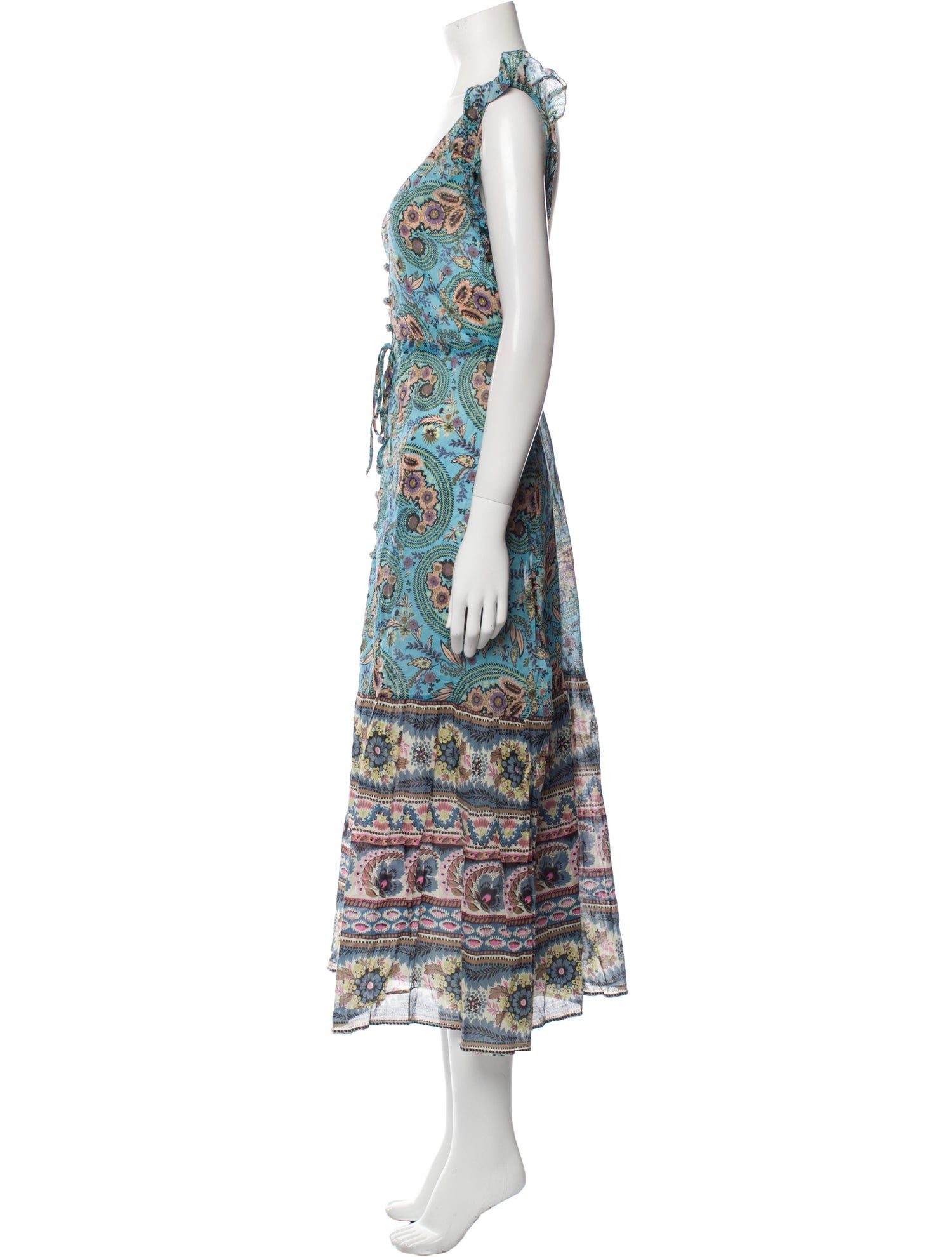 Anjuna Paisley Print Long Dress