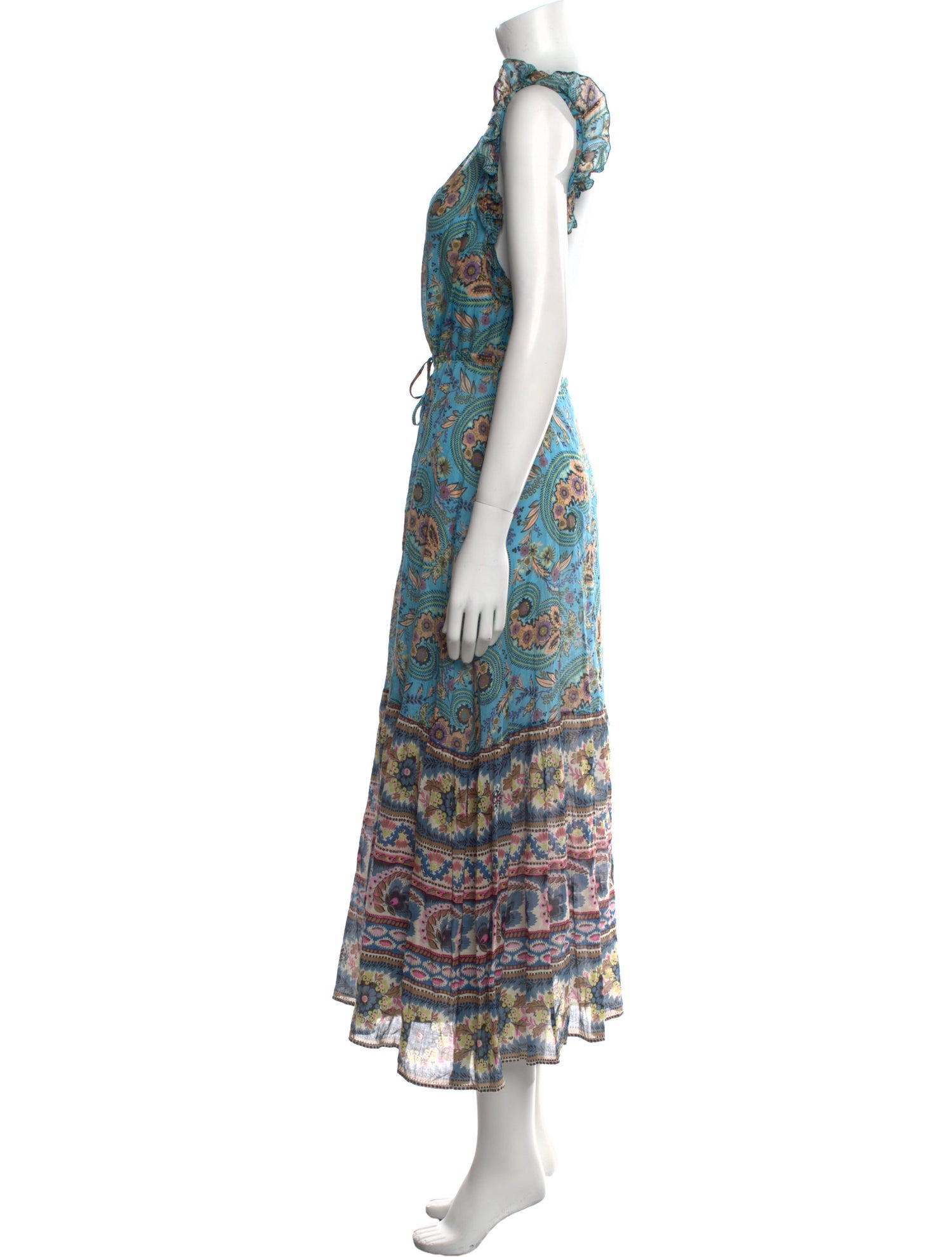 Anjuna Paisley Print Long Dress