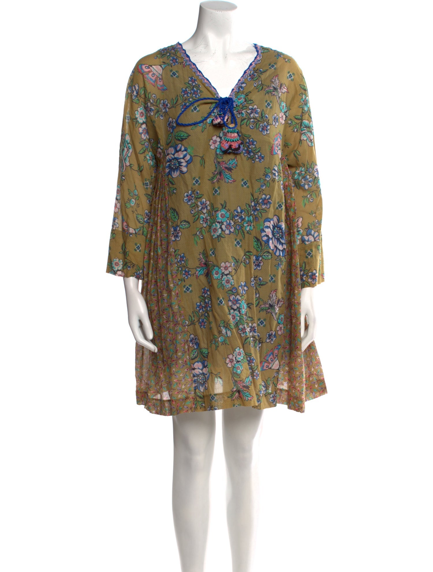 Anjuna Floral Print Mini Dress