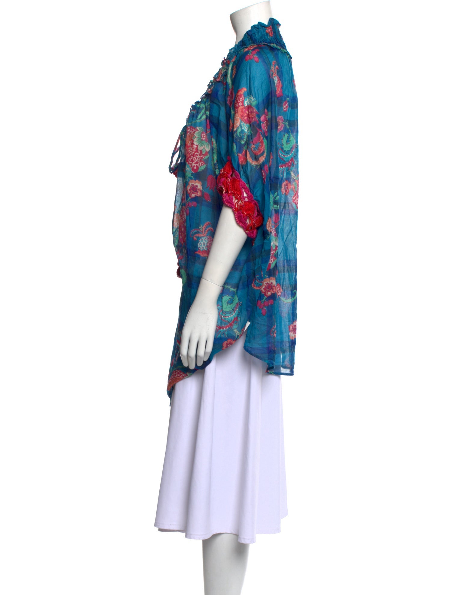 Anjuna Floral Print V-Neck Tunic