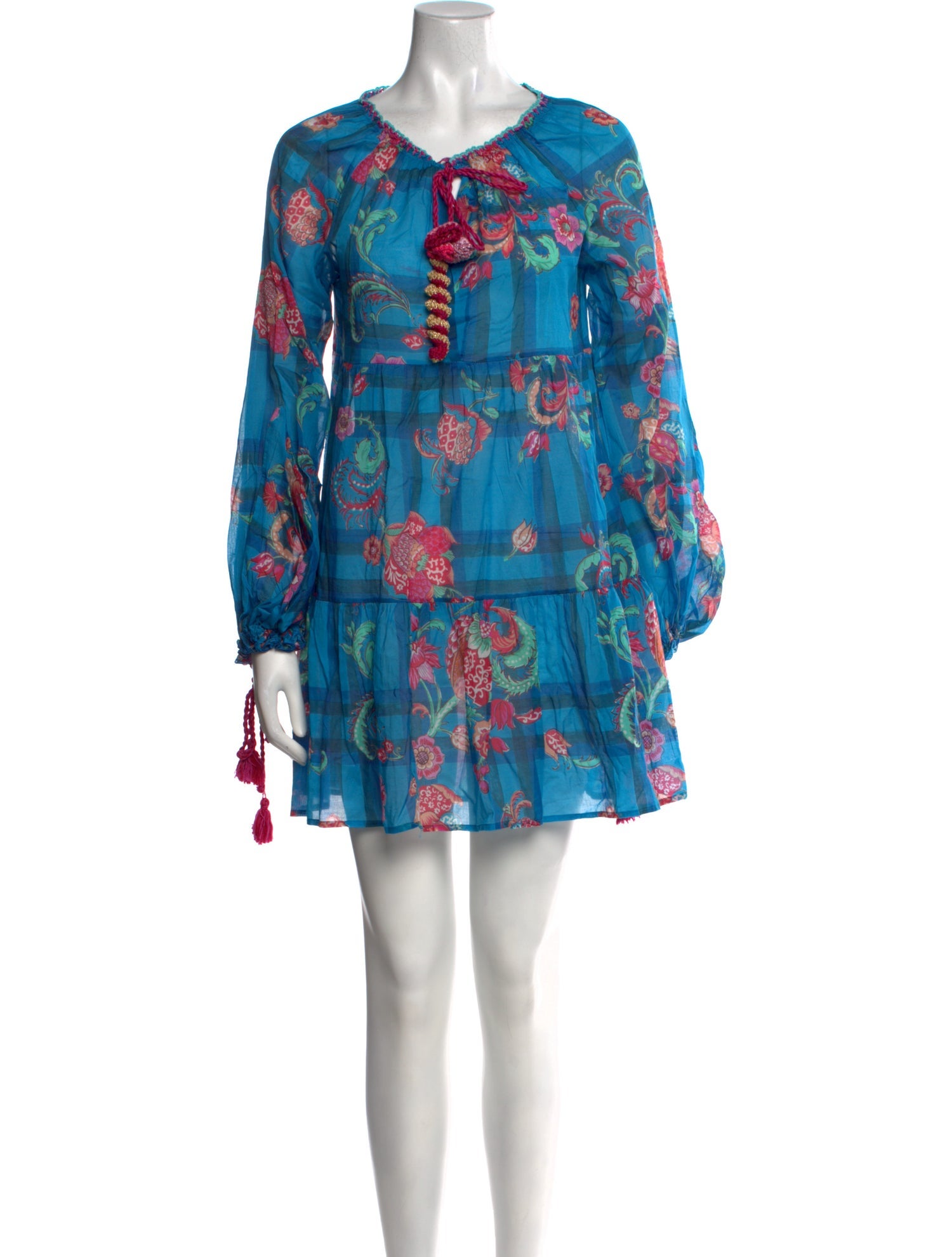 Anjuna Floral Print Mini Dress