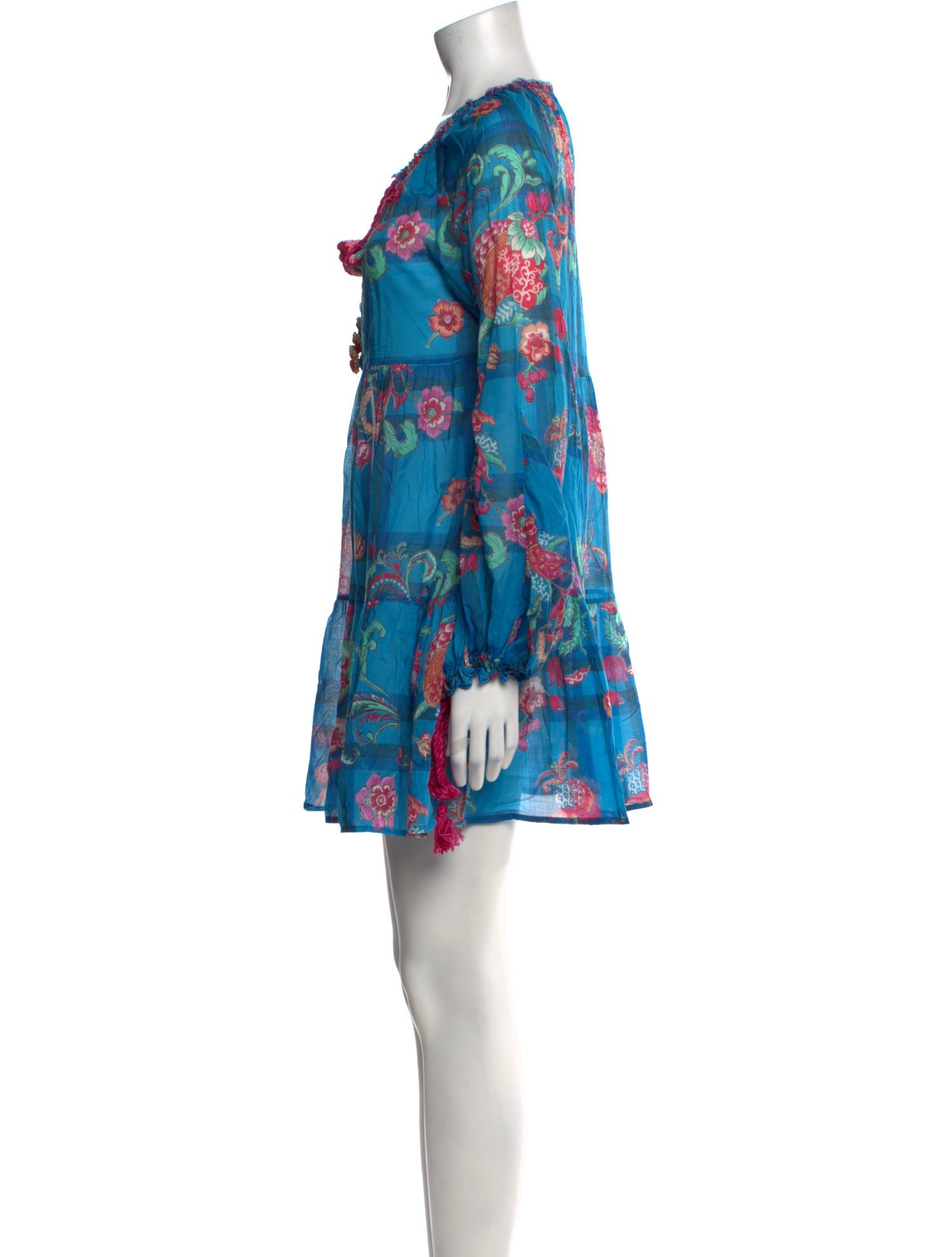 Anjuna Floral Print Mini Dress