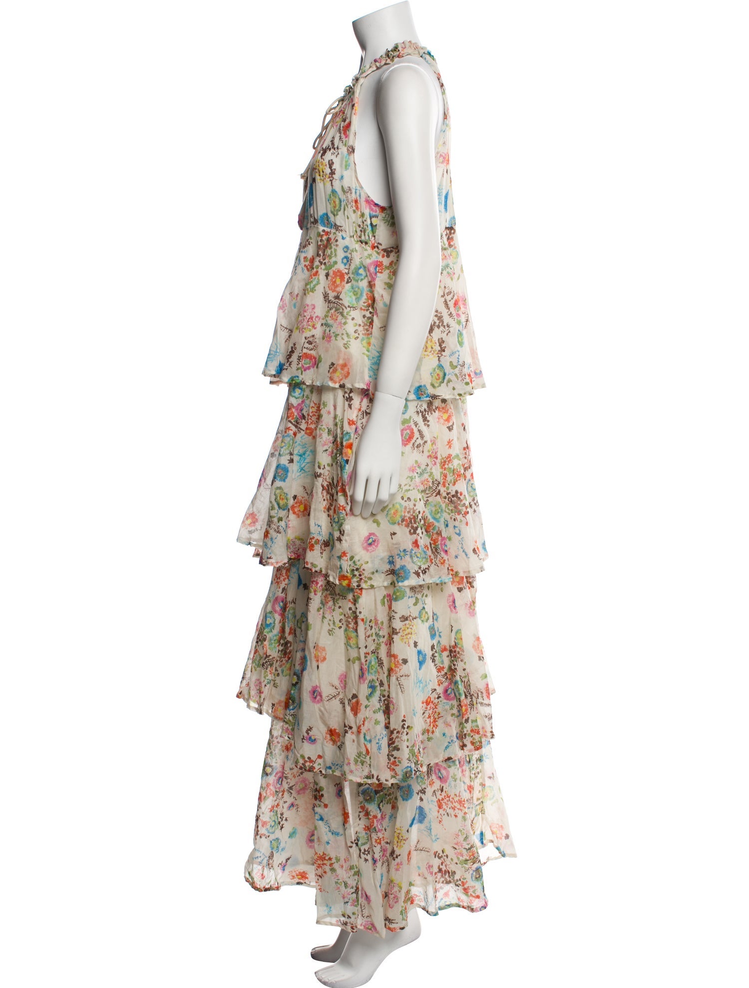 Anjuna Floral Print Long Dress