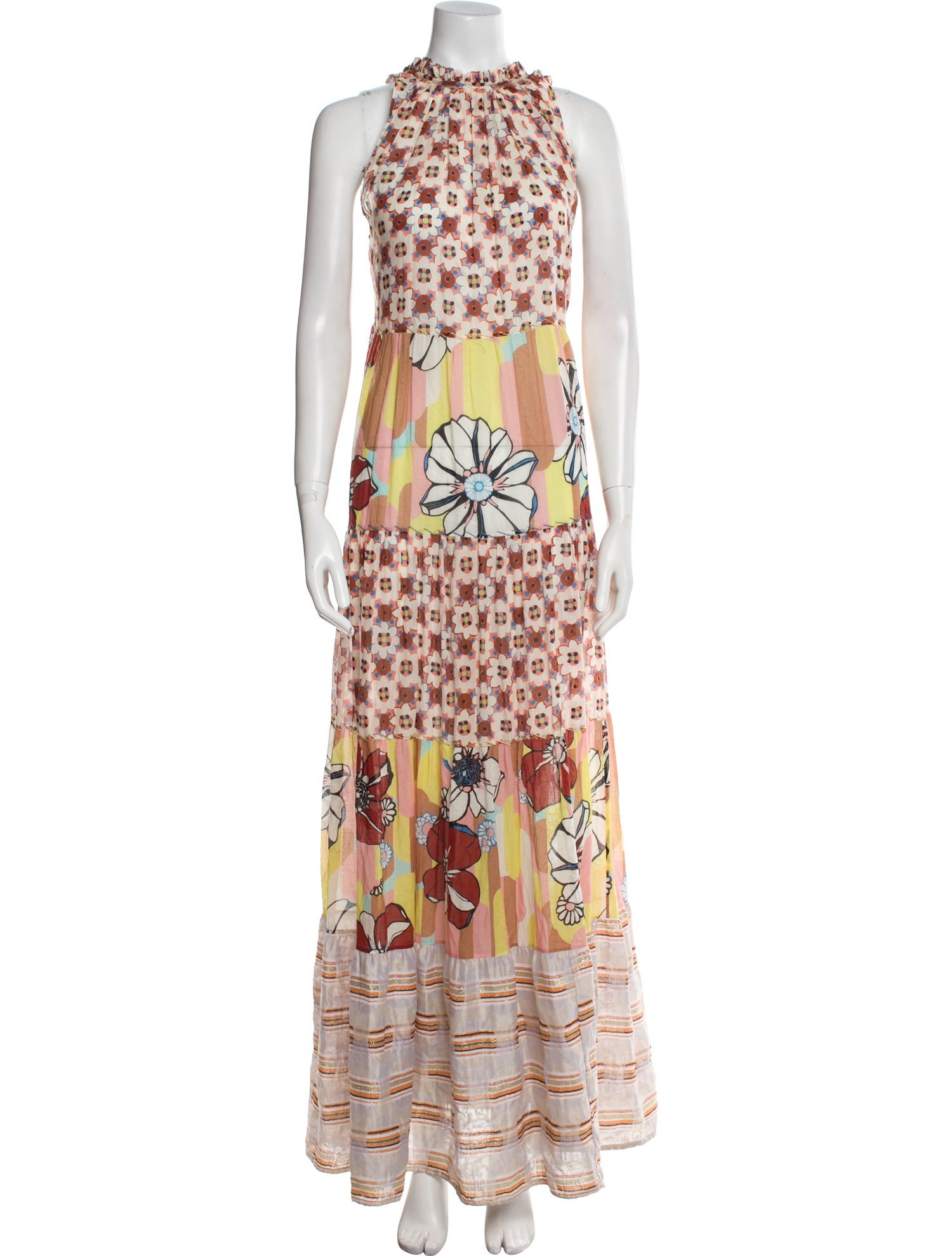 Anjuna Floral Print Long Dress