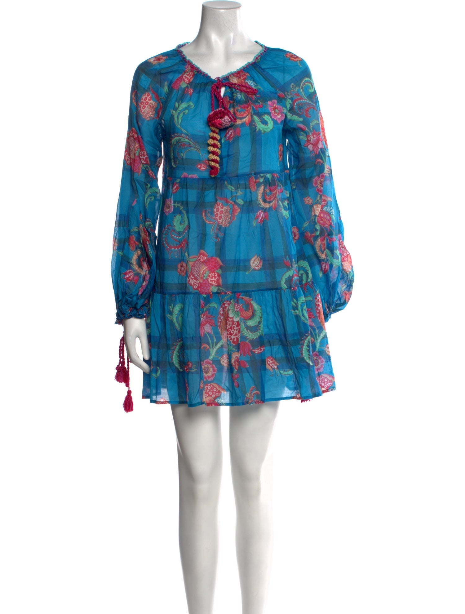 Anjuna Floral Print Mini Dress