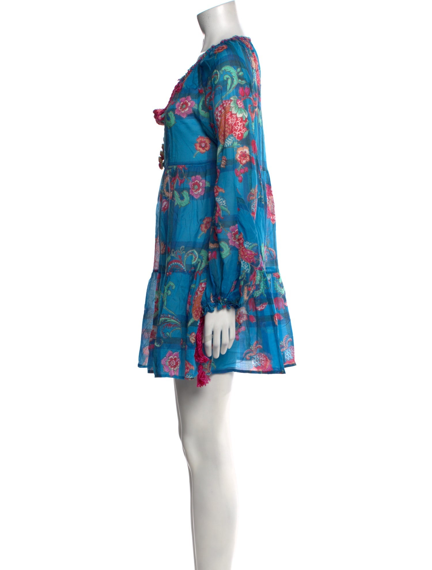 Anjuna Floral Print Mini Dress