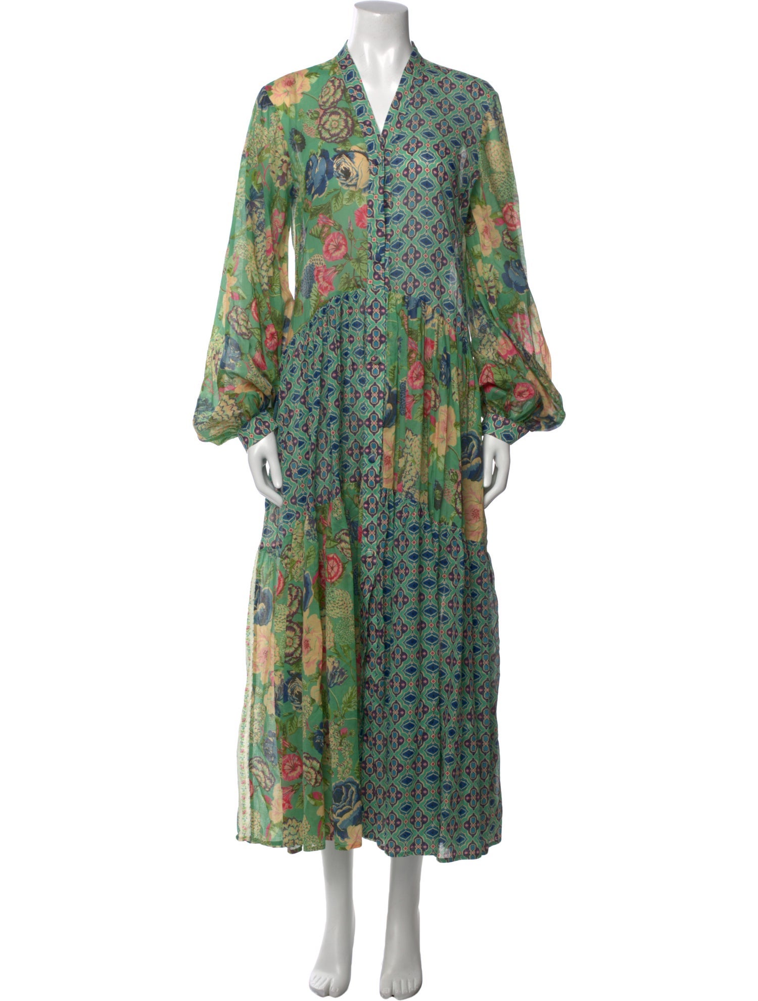 Anjuna Floral Print Long Dress