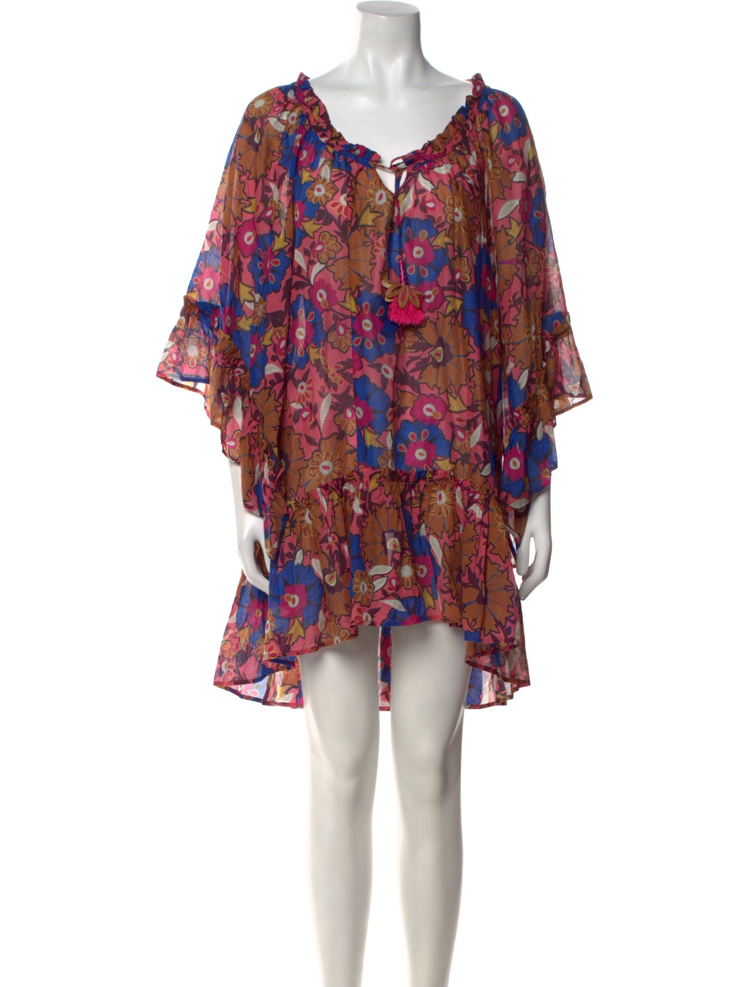 Anjuna Floral Print Mini Dress