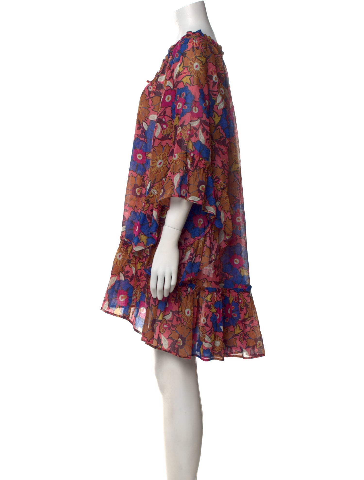 Anjuna Floral Print Mini Dress