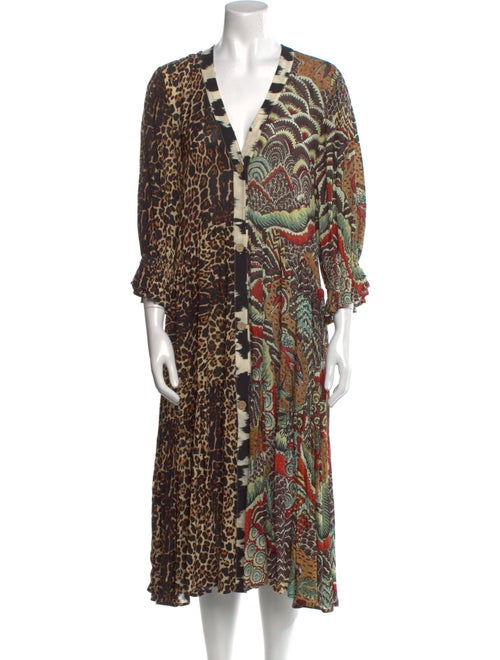 Anjuna Printed Midi Length Dress