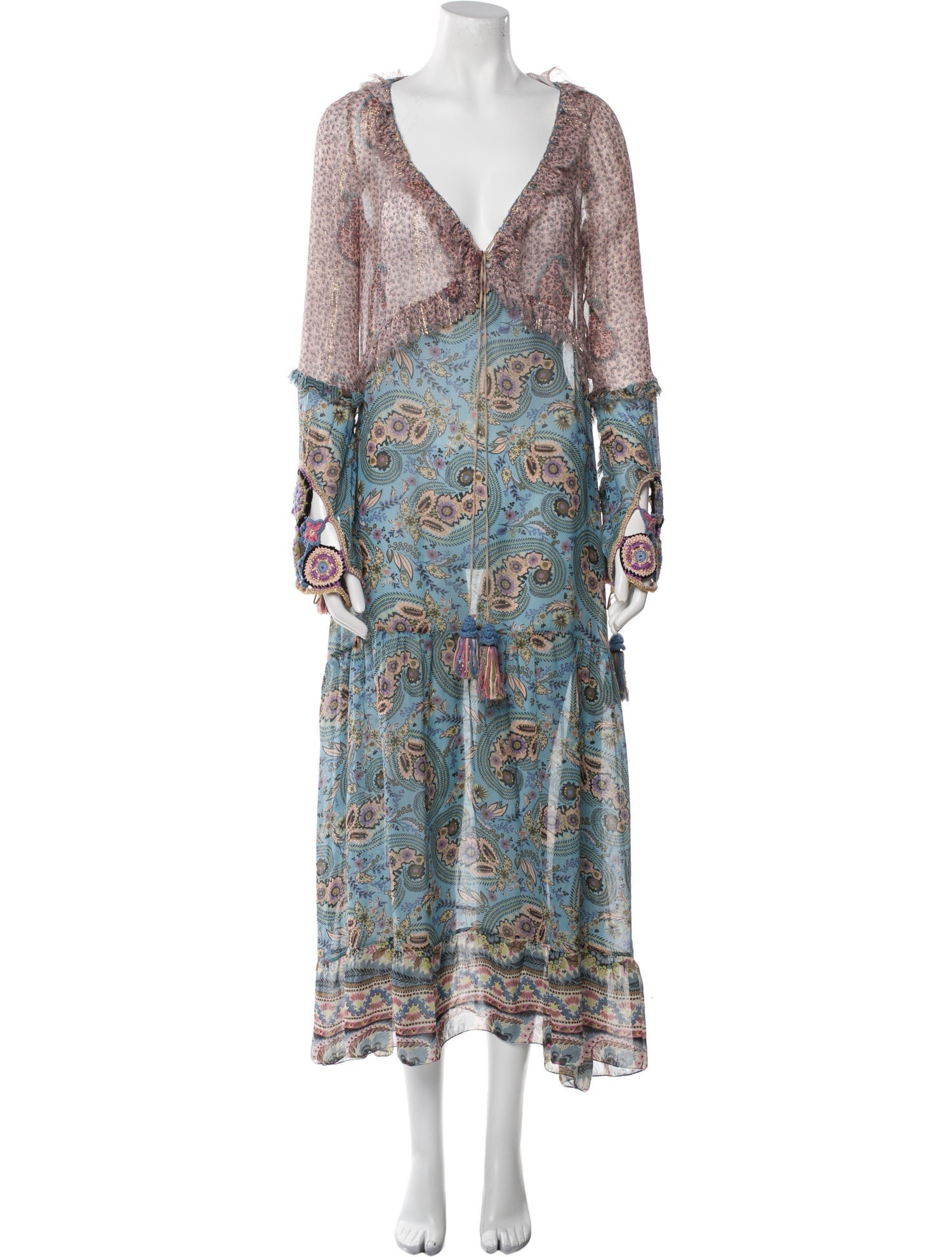 Anjuna Paisley Print Midi Length Dress