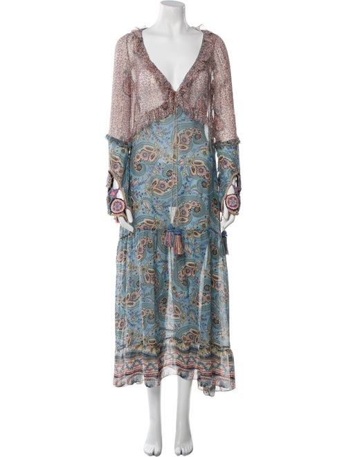 Anjuna Paisley Print Midi Length Dress