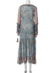 Anjuna Paisley Print Midi Length Dress