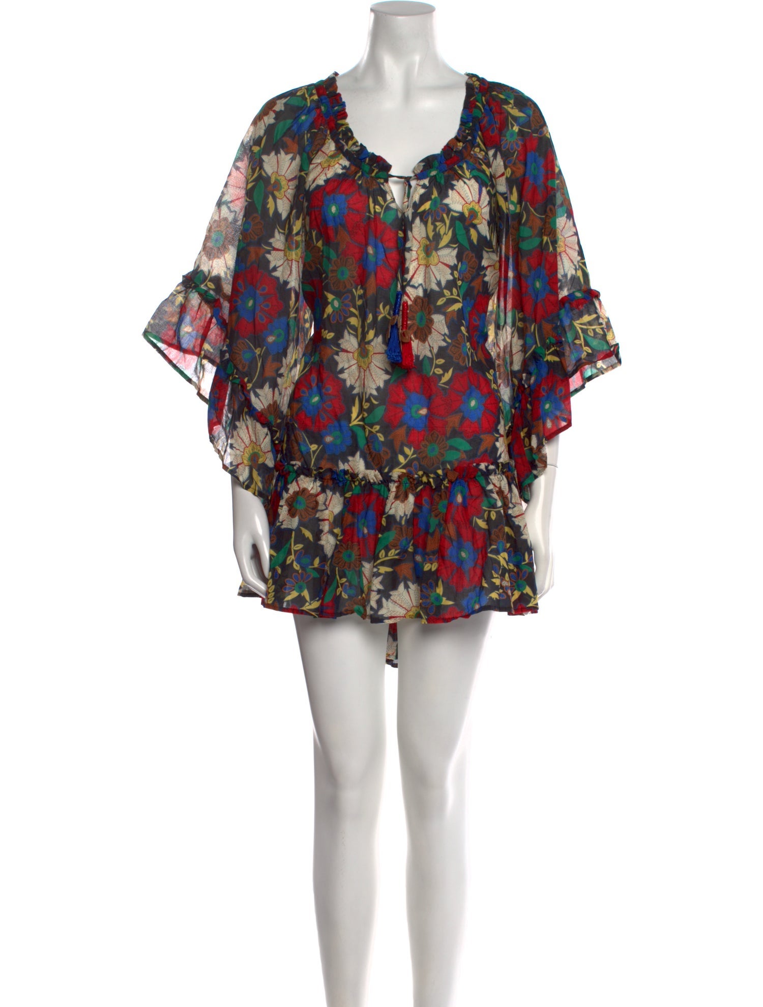 Anjuna Floral Print Mini Dress