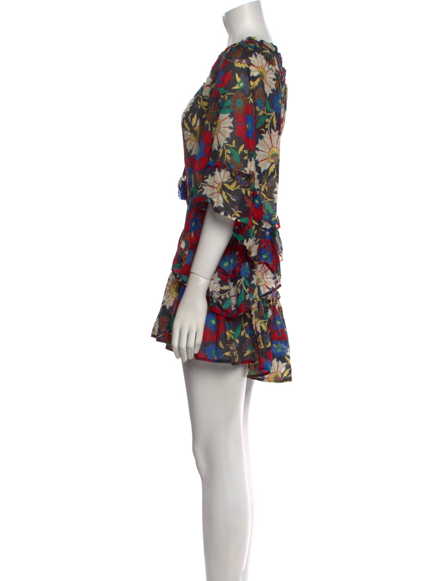 Anjuna Floral Print Mini Dress