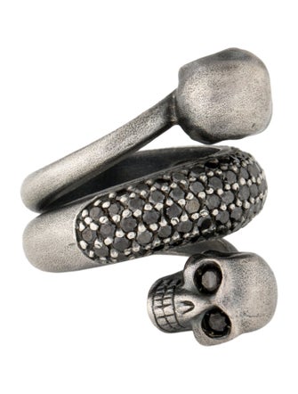 Anil Arjandas Diamond Skull Bypass Ring